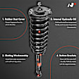 APSA1270MF Front Complete Strut & Coil Spring Assembly, Set of 2