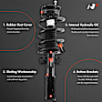 APSA1280 Front Complete Strut & Coil Spring Assembly, Set of 2