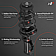 APSA1283 Front Complete Strut & Coil Spring Assembly, Set of 2