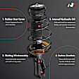 APSA1286 Front Complete Strut & Coil Spring Assembly, Set of 2