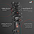 APSA1292 Front Complete Strut & Coil Spring Assembly, Set of 2