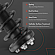 APSA1294 Front Complete Strut & Coil Spring Assembly, Set of 2