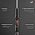 APSA1638 Rear Shock Absorber, Set of 2