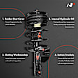 APSA1860 Front Complete Strut & Coil Spring Assembly, Set of 2