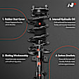 APSA1869 Front Complete Strut & Coil Spring Assembly, Set of 2