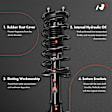 APSA1877 Front Complete Strut & Coil Spring Assembly, Set of 2