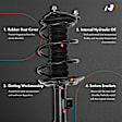 APSA1885 Front Complete Strut & Coil Spring Assembly, Set of 2