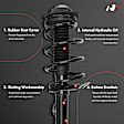 APSA1893 Front Complete Strut & Coil Spring Assembly, Set of 2