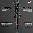 APSA1920 Front Complete Strut & Coil Spring Assembly, Set of 2
