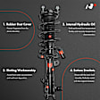 APSA1975 Front Driver & Passenger Complete Strut with Coil Spring, Set of 2