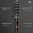 APSA2104 Front Complete Strut & Coil Spring Assembly, Set of 2