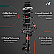 APSA2112 Front Complete Strut & Coil Spring Assembly, Set of 2