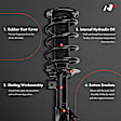 APSA2115 Front Complete Strut & Coil Spring Assembly, Set of 2