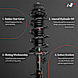 APSA2408 Front Complete Strut & Coil Spring Assembly, Set of 2