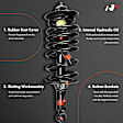 APSA2473 Front & Rear Complete Strut & Coil Spring Assembly, Set of 4