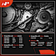 APSBT435 60.95 inch Serpentine Belt