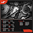 APSBT543 86.1 inch Serpentine Belt