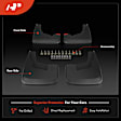 APSG0218 Mud Flaps Splash Guards with Fender Flares