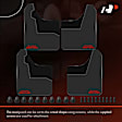 APSG0238 4 Pcs Front & Rear Splash Guards Mud Flaps