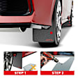 APSG0282PG 4x Front & Rear Splash Guards Mud Flaps