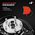 APSKA0072C 2x Front Steering Knuckle & Wheel Hub Bearing Assembly