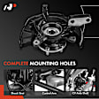 APSKA0072C 2x Front Steering Knuckle & Wheel Hub Bearing Assembly