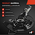 APSKA0075 2x Front Steering Knuckle & Wheel Hub Bearing Assembly