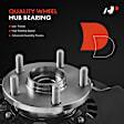 APSKA0075 2x Front Steering Knuckle & Wheel Hub Bearing Assembly