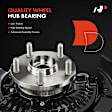 APSKA0106 2x Front Steering Knuckle & Wheel Hub Bearing Assembly