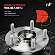 APSKA0124 2x Front Steering Knuckle & Wheel Hub Bearing Assembly