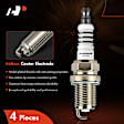 APSP002 4 Pcs Iridium & Platinum Spark Plugs