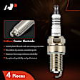 APSP006 4 Pcs Iridium & Platinum Spark Plugs