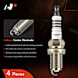 APSP021 4 Pcs Iridium & Platinum Spark Plugs