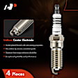 APSP034 4 Pcs Iridium & Platinum Spark Plugs