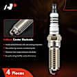APSP042 4 Pcs Iridium & Platinum Spark Plugs