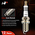 APSP071 12 Pcs Iridium & Platinum Spark Plugs