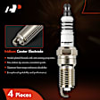 APSP100 4 Pcs Iridium & Platinum Spark Plugs