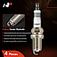 APSP115 4 Pcs Iridium & Platinum Spark Plugs