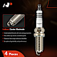 APSP121 4 Pcs Double Iridium Spark Plugs