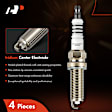 APSP134 4 Pcs Double Iridium Spark Plugs