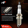 APSP135 4 Pcs Double Iridium Spark Plugs