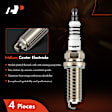 APSP148 4 Pcs Double Iridium Spark Plugs