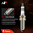 APSP168 6 Pcs Iridium & Platinum Spark Plugs