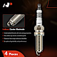 APSP181 4 Pcs Double Iridium Spark Plugs