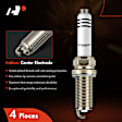 APSP183 4 Pcs Iridium & Platinum Spark Plugs