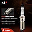 APSP204 4 Pcs Iridium & Platinum Spark Plugs
