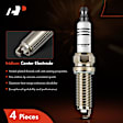 APSP208 4 Pcs Iridium & Platinum Spark Plugs