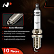 APSP218 10 Pcs Iridium & Platinum Spark Plugs