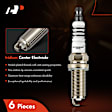 APSP227 6 Pcs Iridium & Platinum Spark Plugs