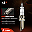 APSP229 4 Pcs Iridium & Platinum Spark Plugs